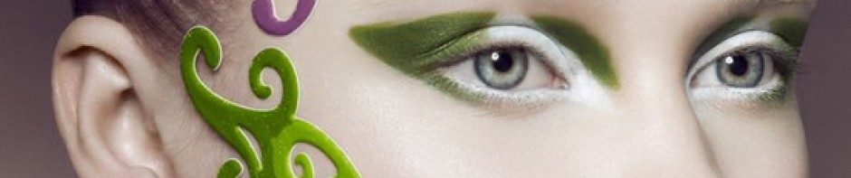Maquillage artistique sur visage